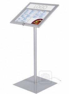 Freestanding Lockable LED Menu Case